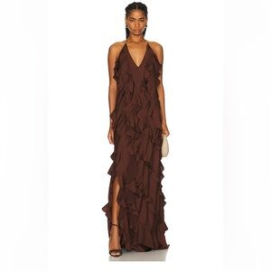 Anna October Renata Ruffle Maxi Dress